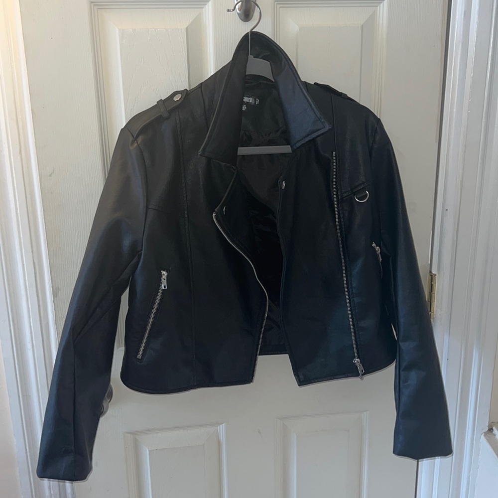 Misguided Black Leather Jacket